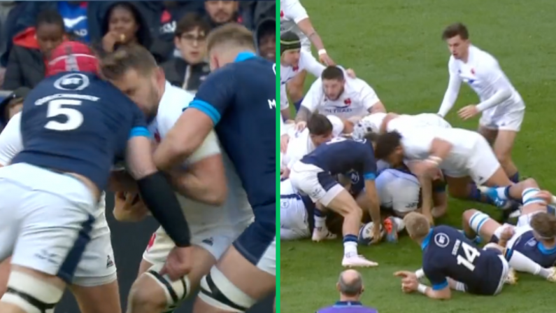 Scotland And France Both Reduced To 14 Men Inside 11 Minutes After Shocking Tackles