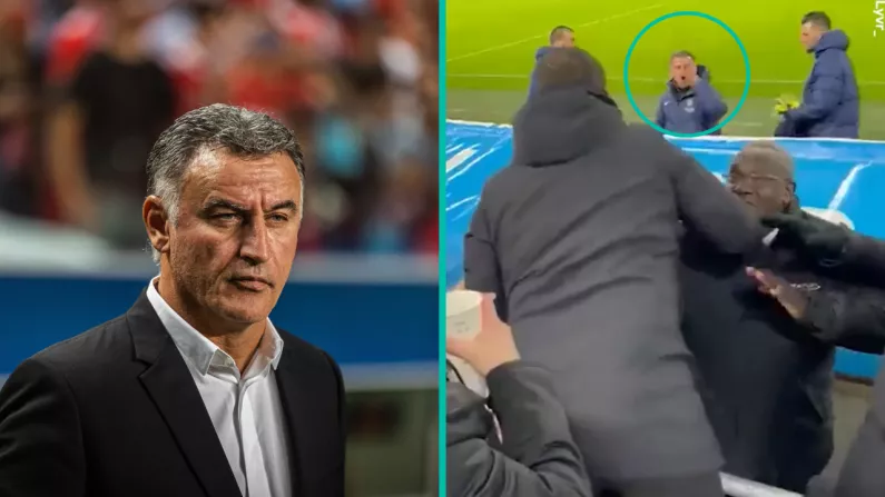 PSG Coach Loses The Plot With Marseille Supporter After Big Win At Stade Velodrome