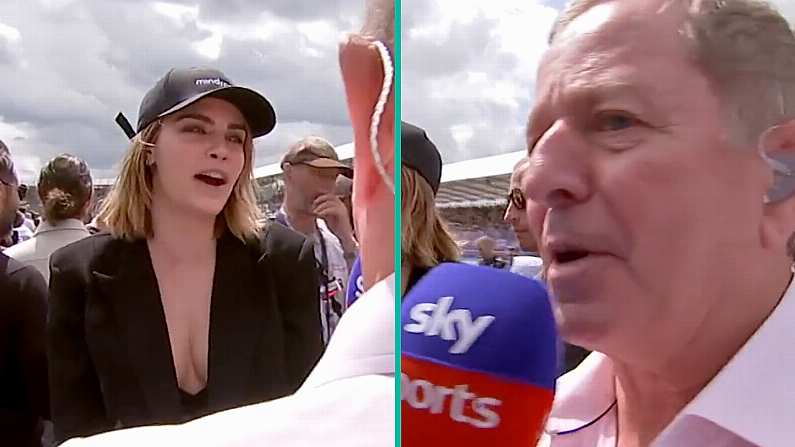 Martin Brundle Burns Famous Model After Breaking F1 Grid Rules