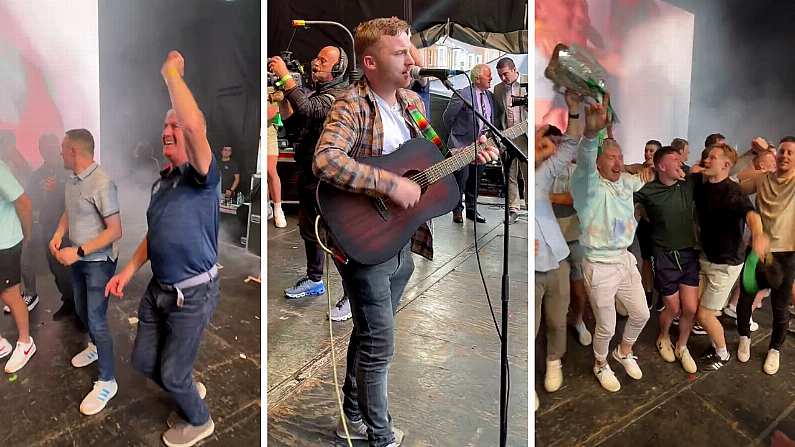 Limerick Hurlers Go Off For One Of Their Tunes At Homecoming