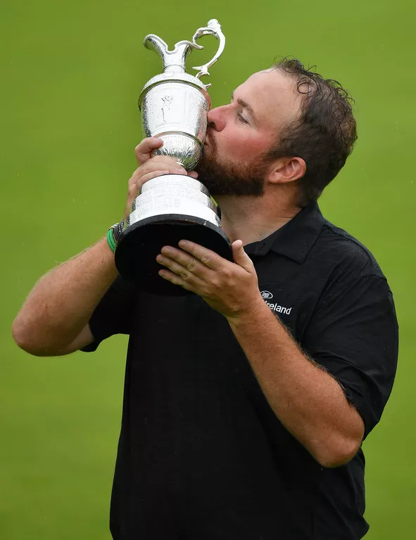 Shane Lowry with the claret jug 2019
