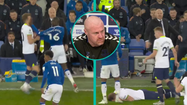 Harry Kane Mocked By Sean Dyche For Antics During Doucoure Dismissal