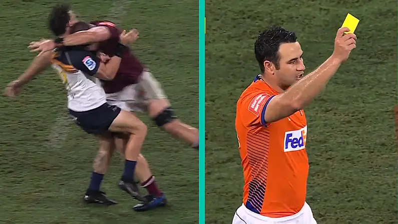 Disbelief As Yellow Card Initially Given For Incredibly Dangerous Tackle In Super Rugby