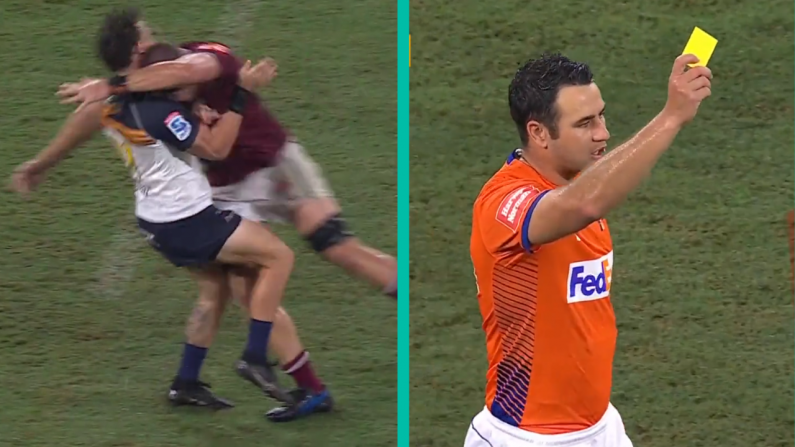 Disbelief As Yellow Card Initially Given For Incredibly Dangerous Tackle In Super Rugby