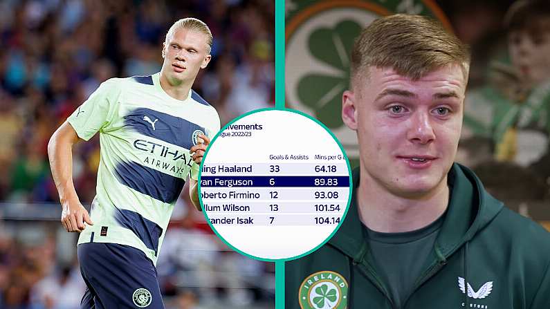 Evan Ferguson Had A Brilliant Reaction To Erling Haaland Stat Comparison