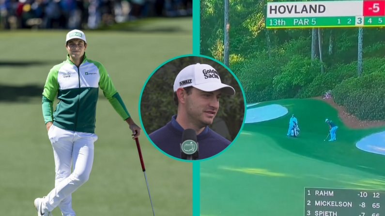 Hovland Looked Furious With Patrick Cantlay's Slow Play Antics At The Masters