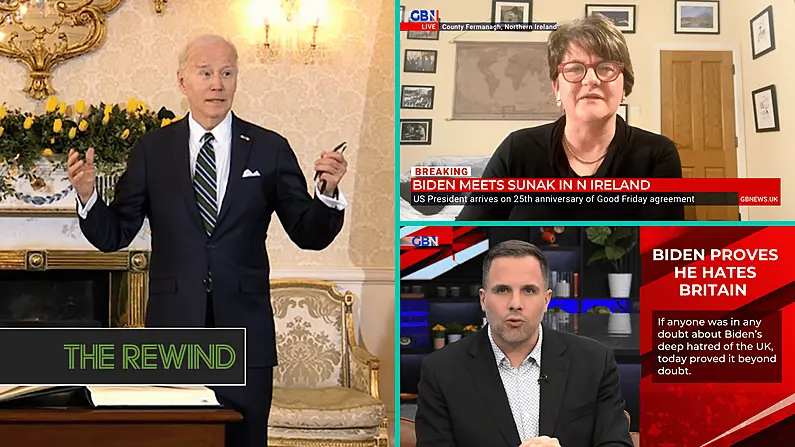 Watch: GB News & Arlene Foster Were Absolutely Raging Over Joe Biden's Irish Visit