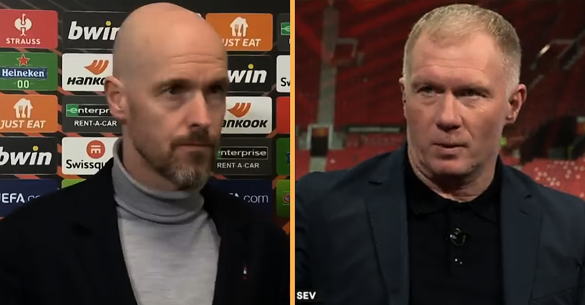 Paul Scholes On Ten Hag Disaster That Cost Man United Against Sevilla Balls Ie