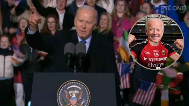 Joe Biden Declares 'Mayo For Sam' In Ballina To Rapturous Applause