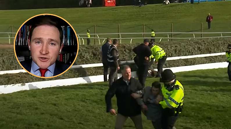 Listen: Grand National Protestor Has No Answer To Obvious Question From Irish Racing Pundit