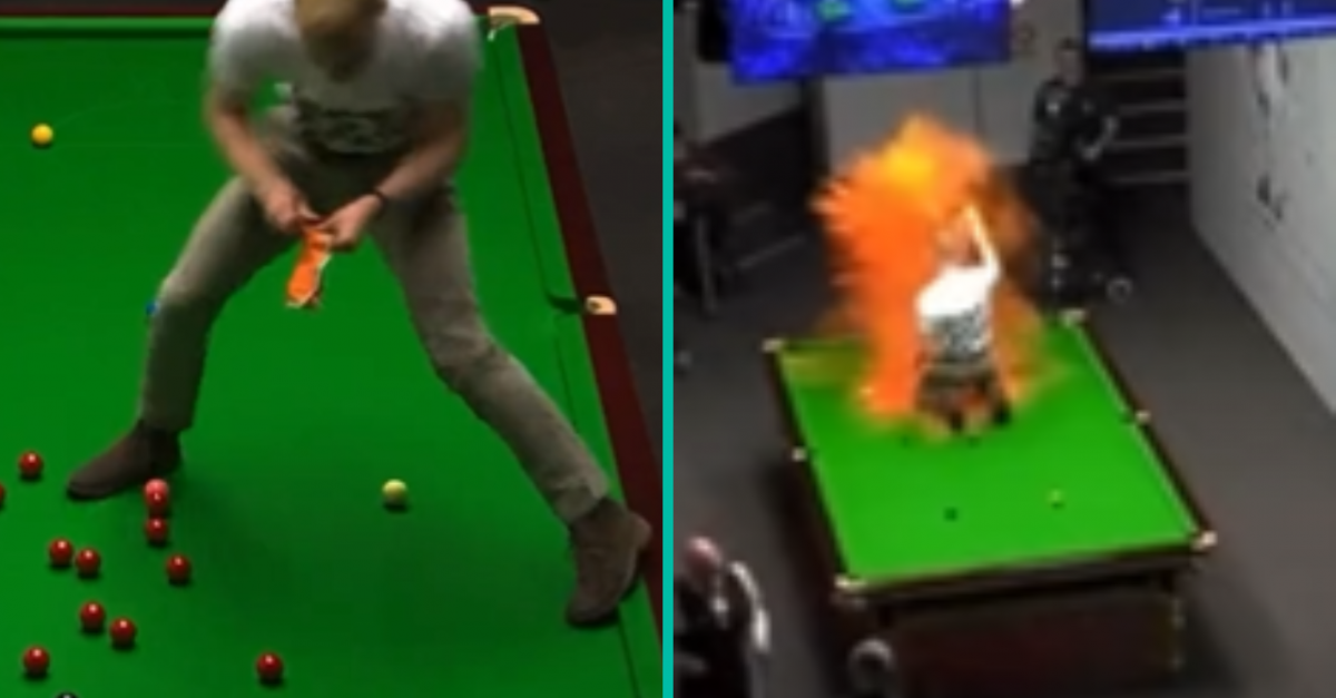 Wild scenes at Crucible as protesters storm snooker tables during World  Championships - Irish Mirror Online