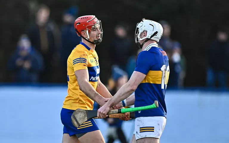 Clare v Tipperary players in the Munster pre-season league 