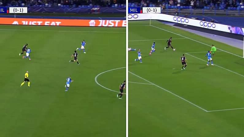 Outrageous Rafael Leao Run Sets Up Milan Wondergoal v Napoli