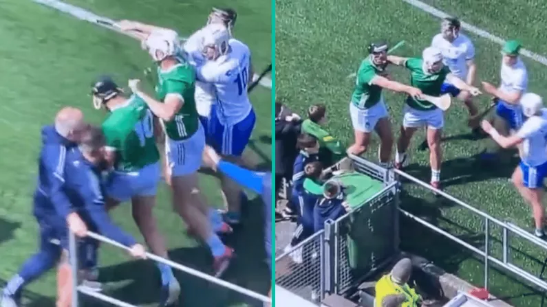 Watch: Huge Controversy As Waterford Mentor Sent Off For Striking Gearóid Hegarty