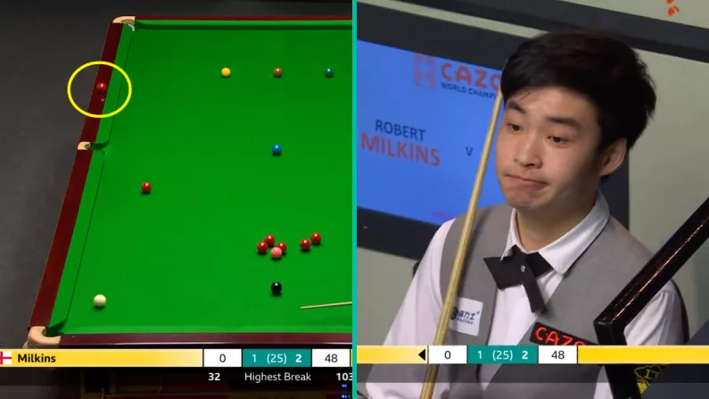 Watch: Snooker Prodigy Nearly Makes 'Most Incredible Pot In Crucible History'