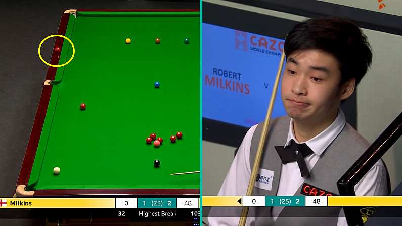 Watch: Snooker Prodigy Nearly Makes 'Most Incredible Pot In Crucible History'