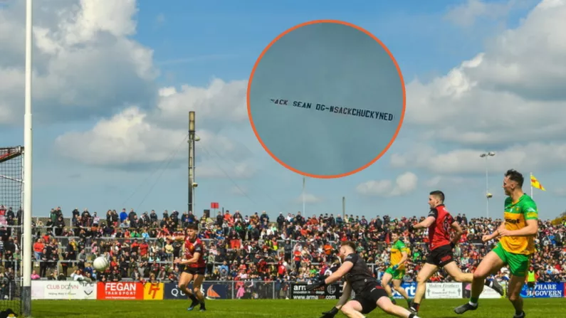 Down GAA Release Statement After Bizarre Plane Stunt Mars Game In Newry