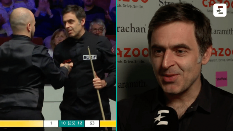 Ronnie O'Sullivan Gave Classy Interview Despite Crucible Collapse Against Luca Brecel