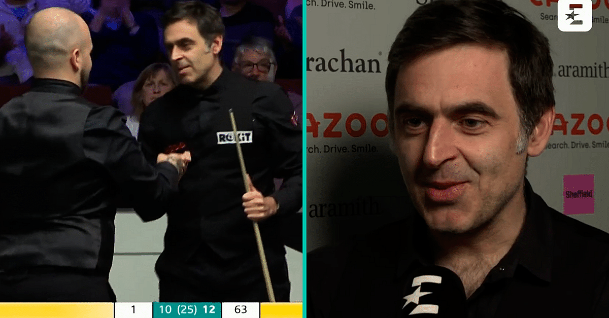 Ronnie O’Sullivan Gave Classy Interview Despite Crucible Collapse Against Luca Brecel | Balls.ie