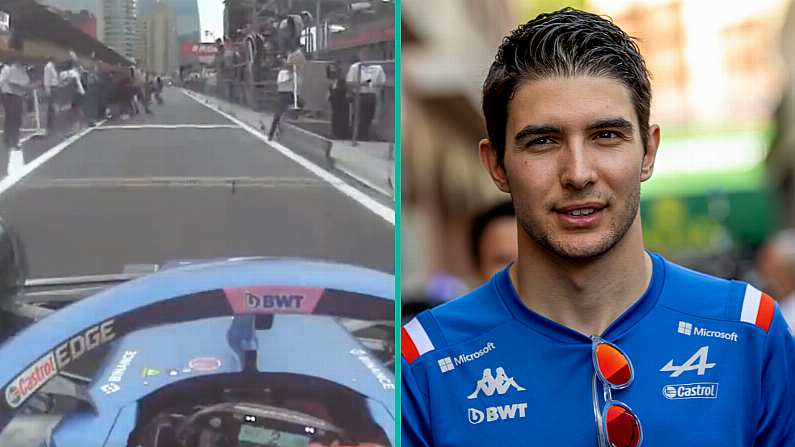 Watch: Ocon Narrowly Avoids Scary Crash With Journalists At Azerbaijan Grand Prix