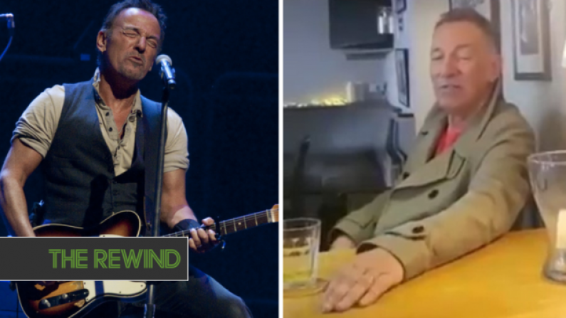 Bruce Spingsteen Calls Into A Pub In Rathangan For A Short Singsong