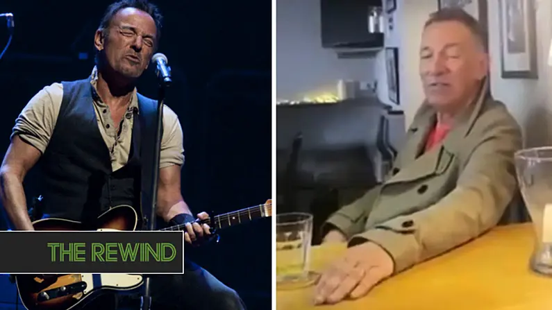 Bruce Spingsteen Calls Into A Pub In Rathangan For A Short Singsong