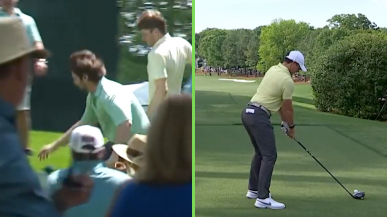 Watch: Over Eager Fan Attempts To Pick Up Rory McIlroy's Ball