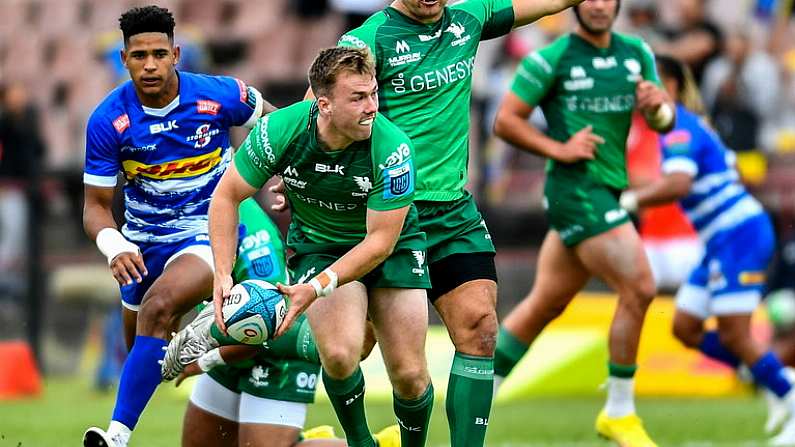 24 September 2022; David Hawkshaw of Connacht during the United Rugby Championship match between DHL Stormers and Connacht at Stellenbosch in South Africa. Photo by Ashley Vlotman /Sportsfile