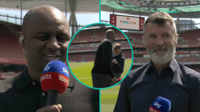 Watch: Roy Keane Didn't Appreciate Sly Dig From Patrick Vieira On Sky Sports
