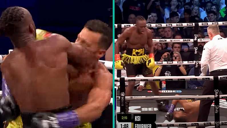 Watch: KSI Wins Celeb Boxing Match After Elbow To The Face TKO