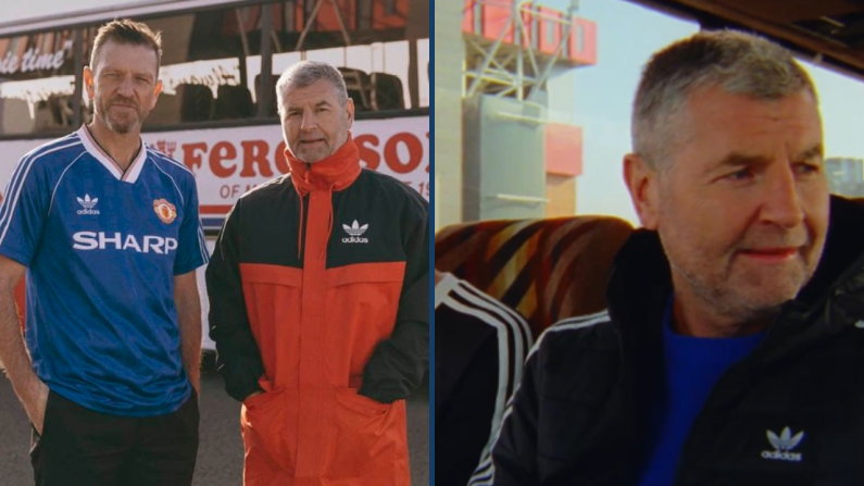 Denis Irwin Channels Father Ted In Manchester United Retro Kit Launch