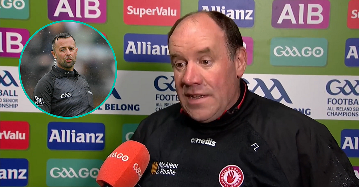 Feargal Logan Questions Gough's Decisions As Tyrone Lose To Galway - Vimarsana News