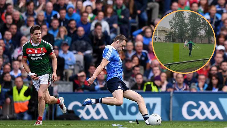 Lee Keegan-esque Intervention Distracts Freetaker In Cavan Club Football Game