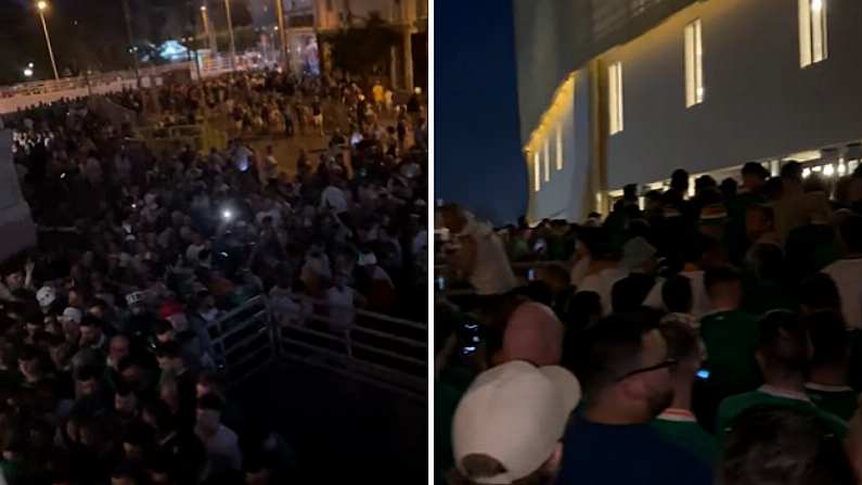 Chaos As Hordes Of Ireland Fans Stranded Outside Athens Stadium At Kick-Off