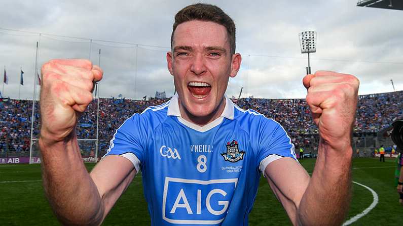 2 September 2018; Brian Fenton of Dublin after the GAA Football All-Ireland Senior Championship Final match between Dublin and Tyrone at Croke Park in Dublin. Photo by Ray McManus/Sportsfile