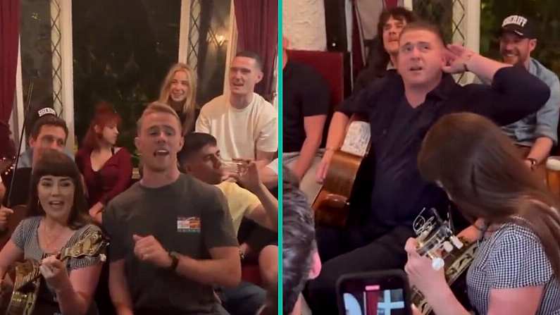 Dublin All-Ireland Winners Enjoy Epic Sing-Song With Irish Music Greats