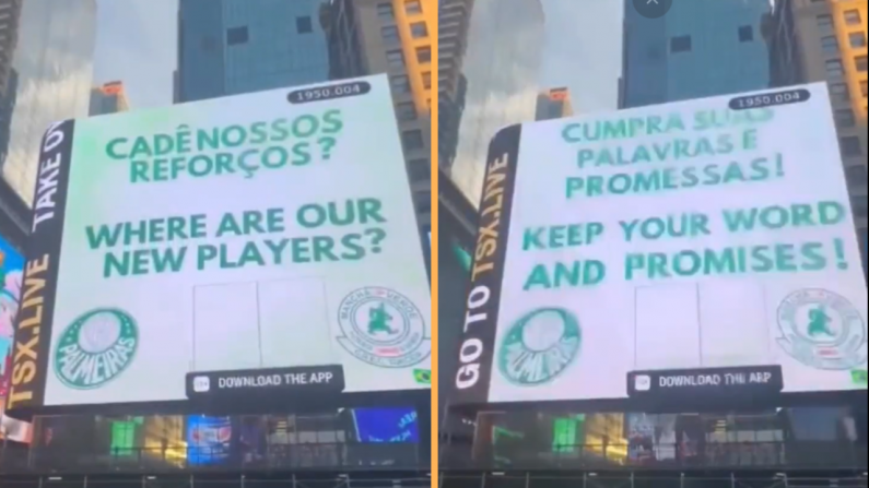 Watch: Brazilian Soccer Fans Rent Times Square Billboard For Ultimate Act Of Shithousery