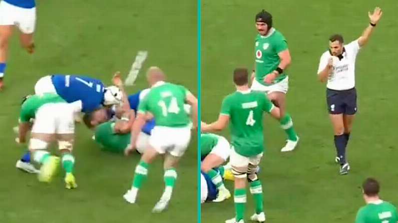 Fans Argue Over The Legality Of Clever Ireland Tactic Used Against Italy