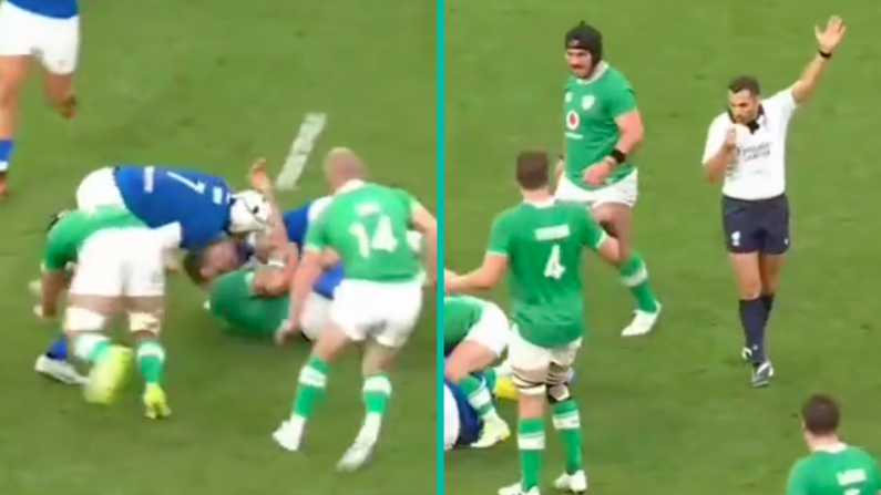 Fans Argue Over The Legality Of Clever Ireland Tactic Used Against Italy
