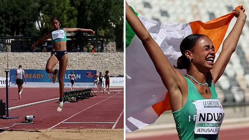 Ireland's Elizabeth Ndudi Wins Long Jump GOLD At Euro U20 Championships