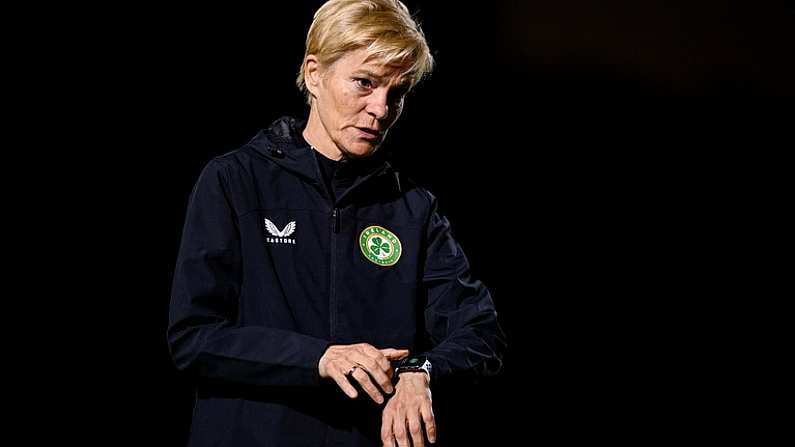 30 July 2023; Manager Vera Pauw during a Republic of Ireland training session at Spencer Park in Brisbane, Australia, ahead of their final Group B match of the FIFA Women's World Cup 2023, against Nigeria. Photo by Stephen McCarthy/Sportsfile