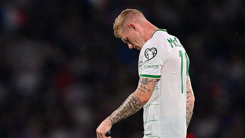 7 September 2023; James McClean of Republic of Ireland after the UEFA EURO 2024 Championship qualifying group B match between France and Republic of Ireland at Parc des Princes in Paris, France. Photo by Seb Daly/Sportsfile