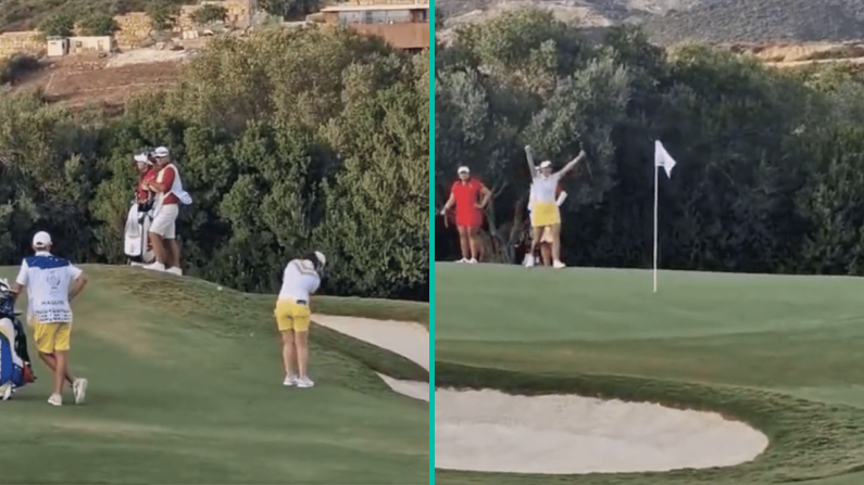 Fan Angle Shows The Difficulty Of Leona Maguire's Dramatic Chip At Solheim Cup