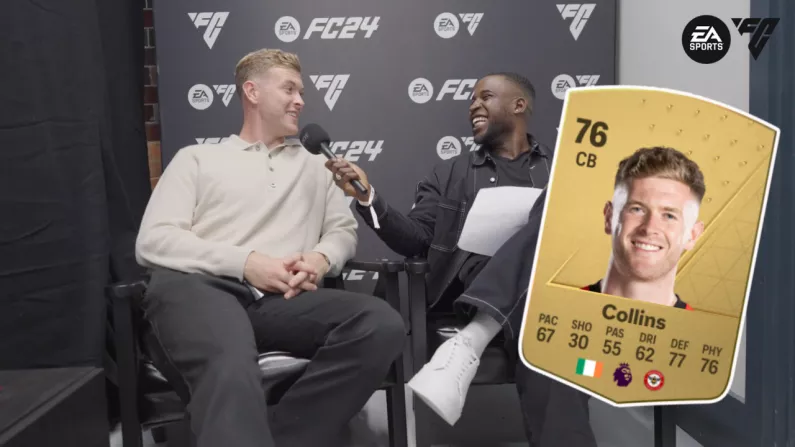 Nathan Collins Jokes That He Has Some Big Issues With His EA SPORTS FC 24 Rating