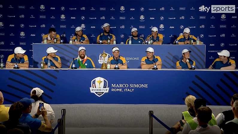 Shane Lowry Stole The Show At Europe's Winning Ryder Cup Press Conference