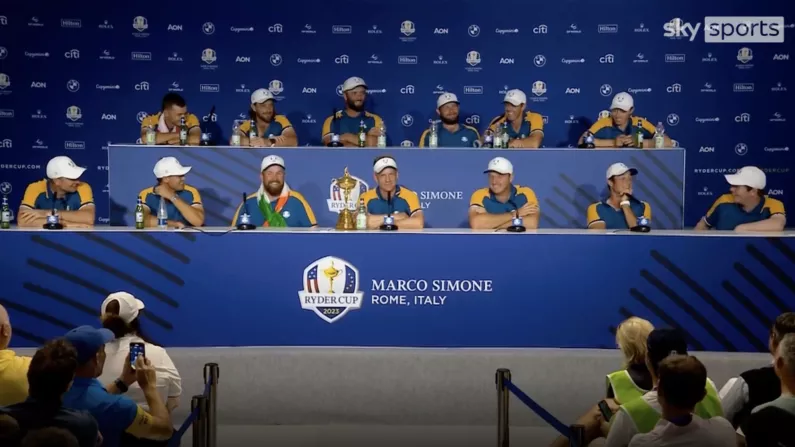 Shane Lowry Stole The Show At Europe's Winning Ryder Cup Press Conference