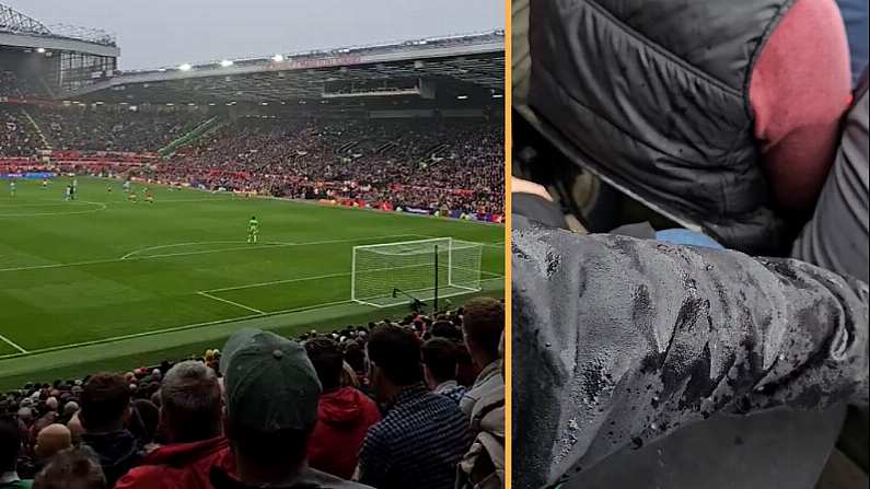 Manchester United Fans Fume Over Shambolic Old Trafford Roof Leak