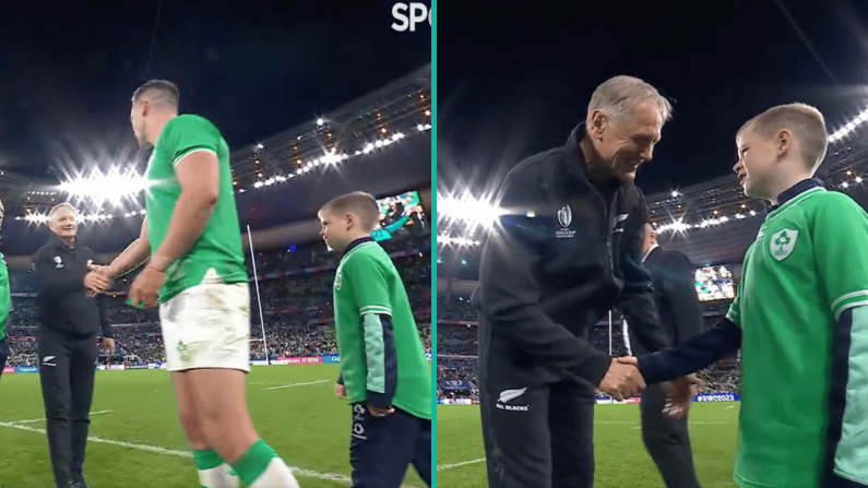 Joe Schmidt Shared A Beautiful Moment With Johnny Sexton's Son After Ireland Loss