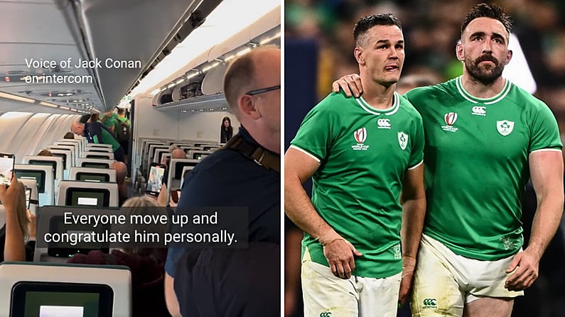 Jack Conan Did His Best To Embarrass Johnny Sexton On Flight Home From Paris