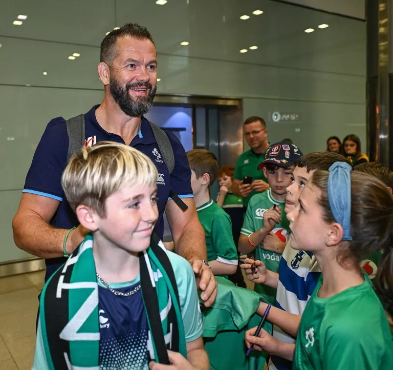 ireland rugby squad dublin airport rugby world cup return